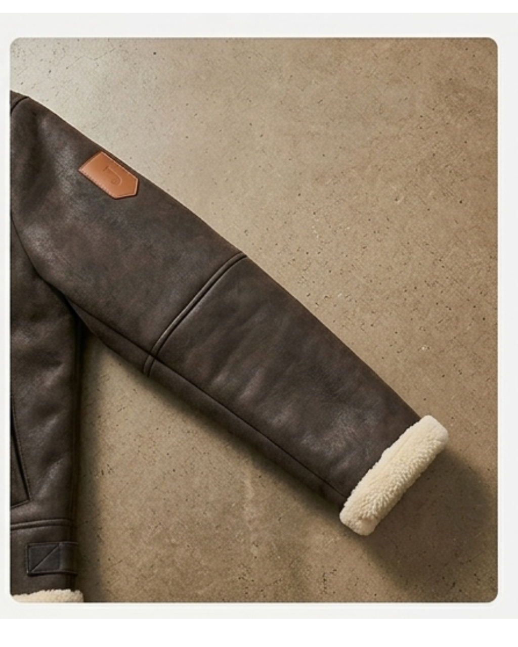 Men's Archer Dark Brown Shearling Jacket