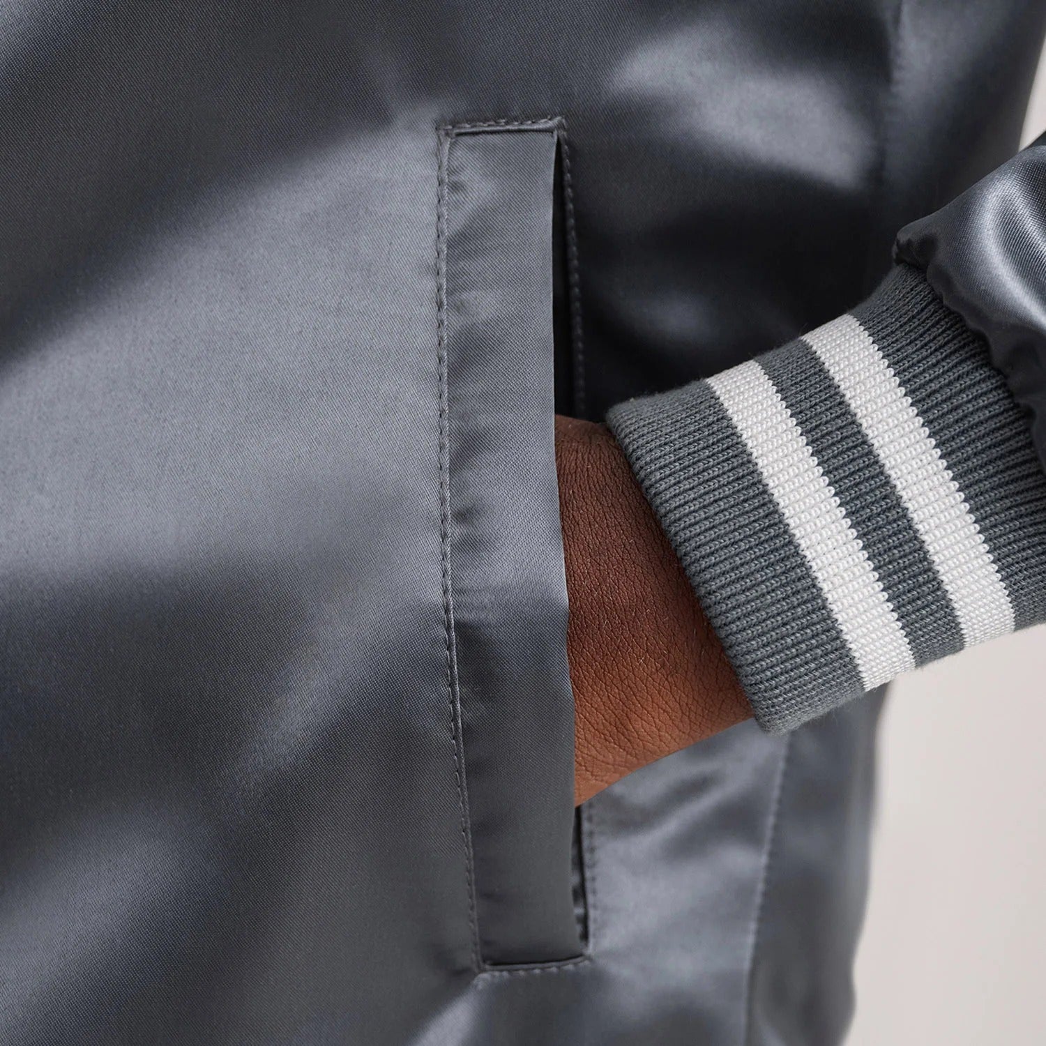 Xander Grey Varsity Jacket