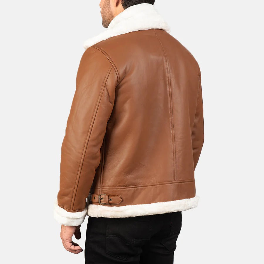 Hudson B-3 Brown Leather Jacket