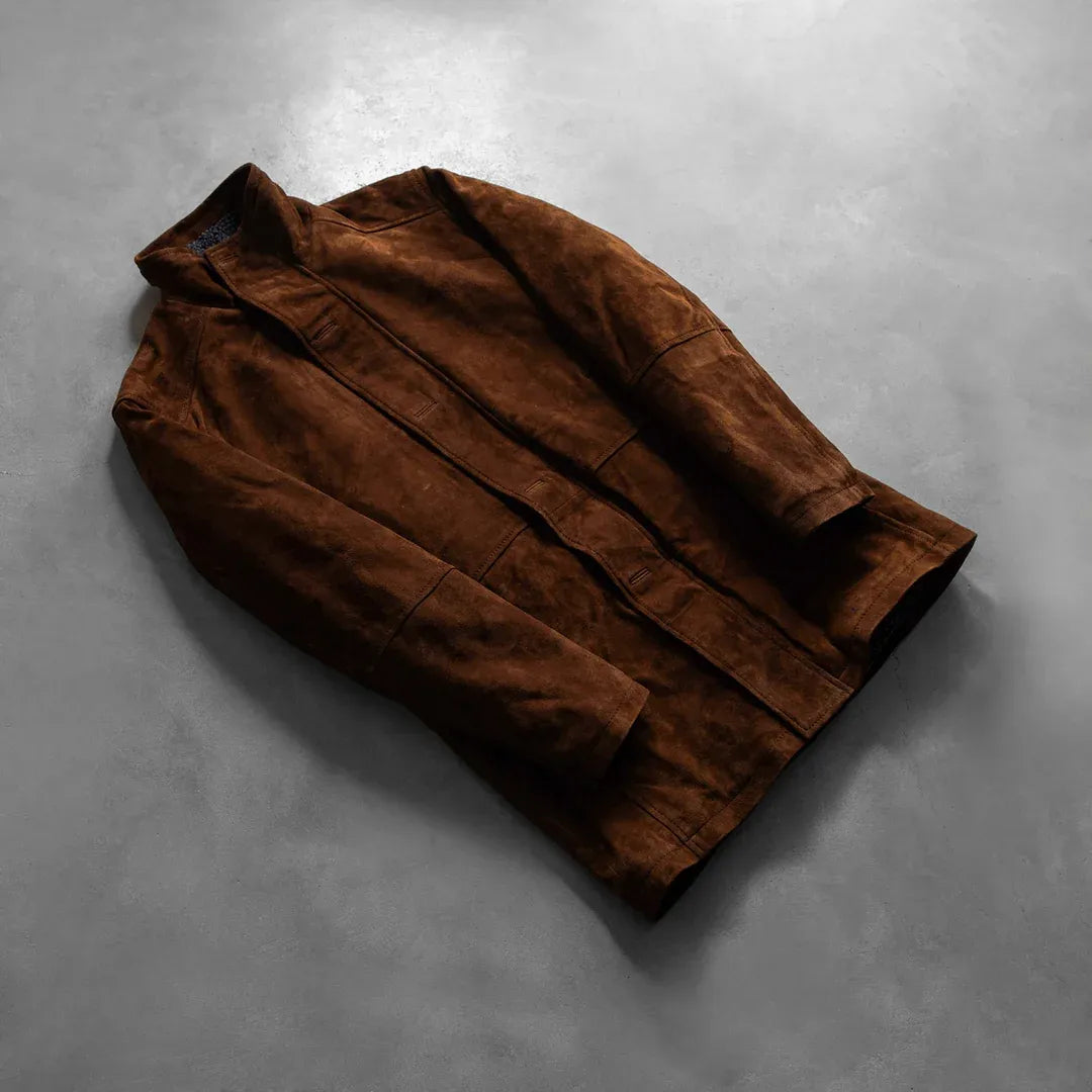 Sheriff Jackson Brown Suede Jacket