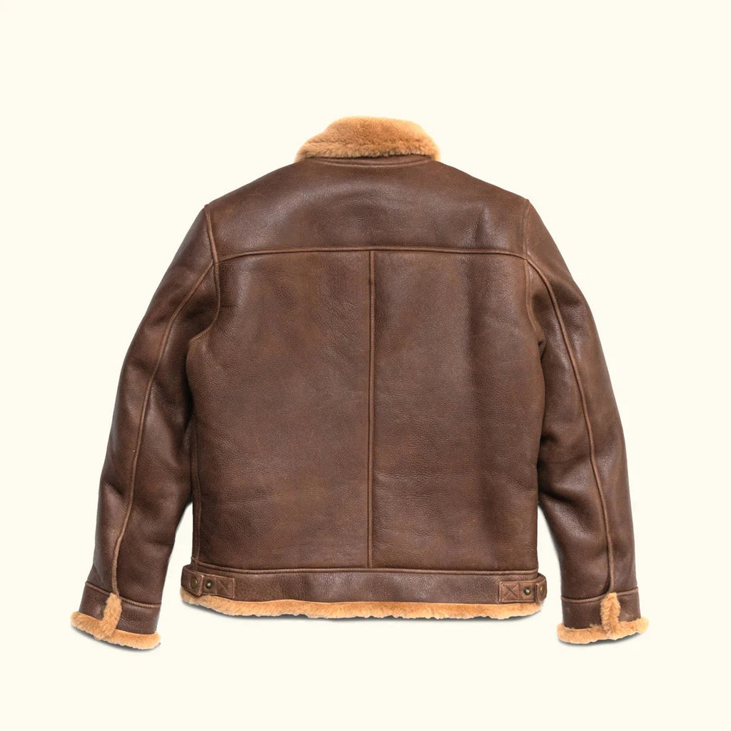 Remington Shearling Leather Bomber Jacket