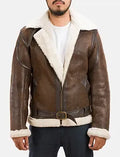 Hunter Brown Double Face Shearling Jacket