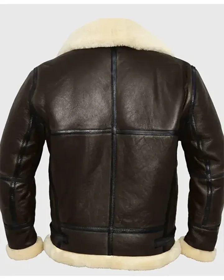 Weston B-3 Shearling Brown Leather Aviator Jacket