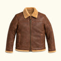 Remington Shearling Leather Bomber Jacket
