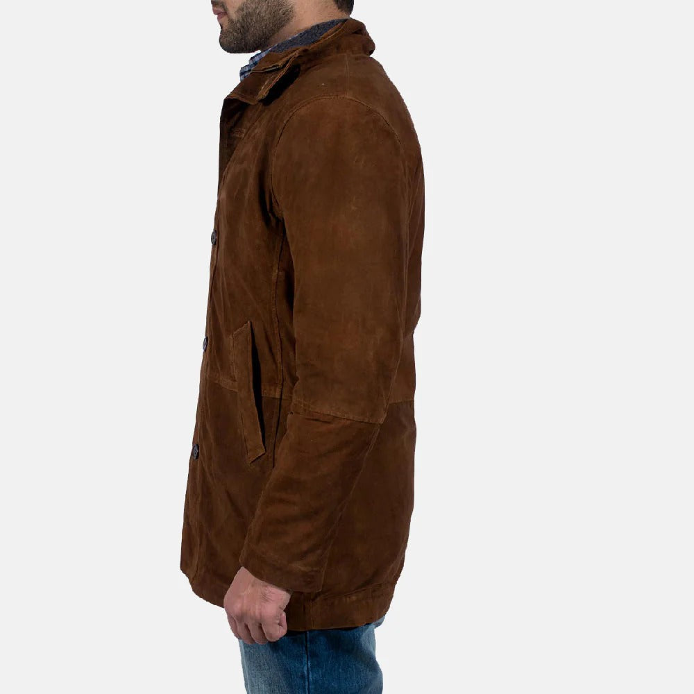 Sheriff Jackson Brown Suede Jacket