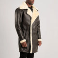 Men's Classic Double-Breasted Shearling Coat