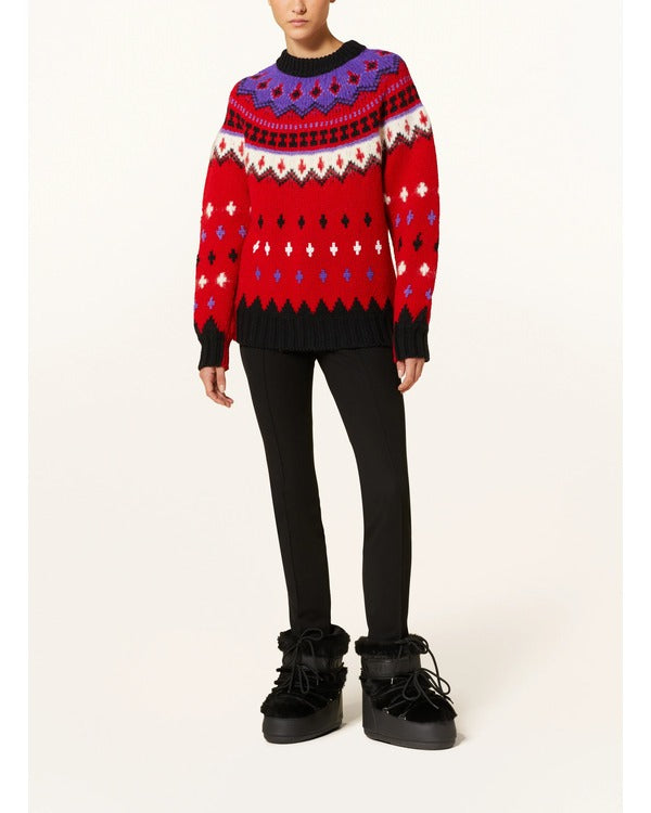 Emily In Paris Season 4 Lily Collins Red Knitted Sweater