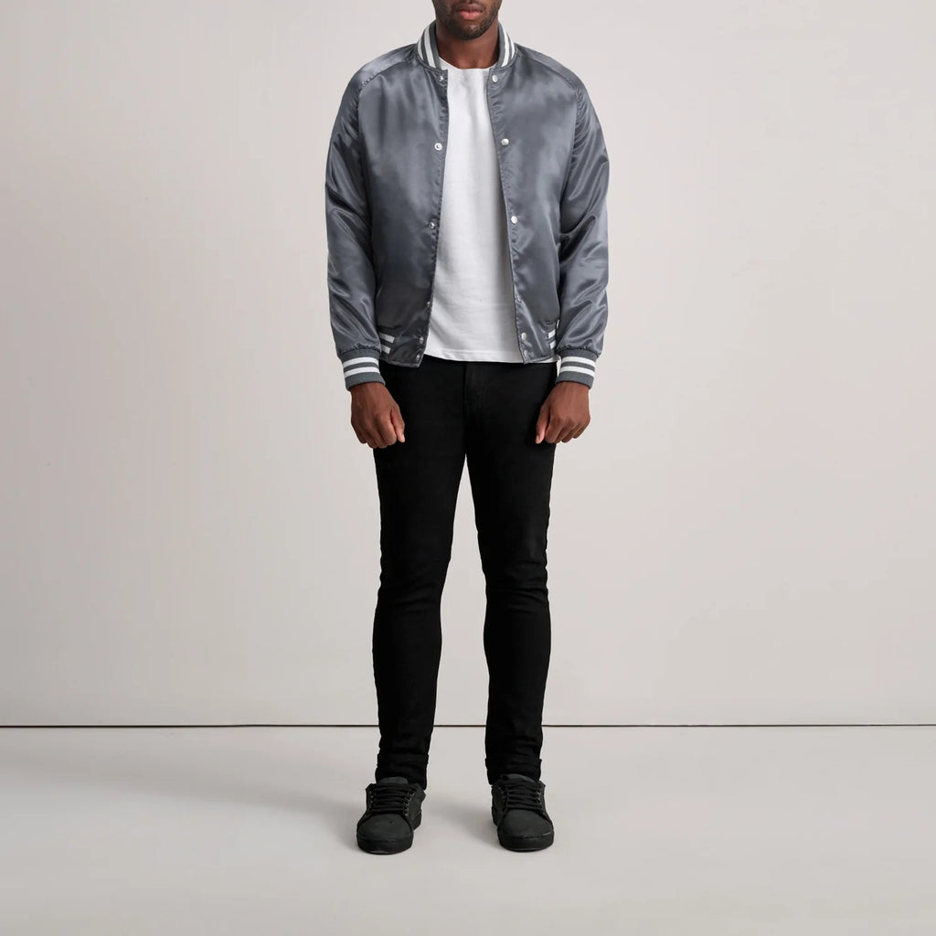 Xander Grey Varsity Jacket