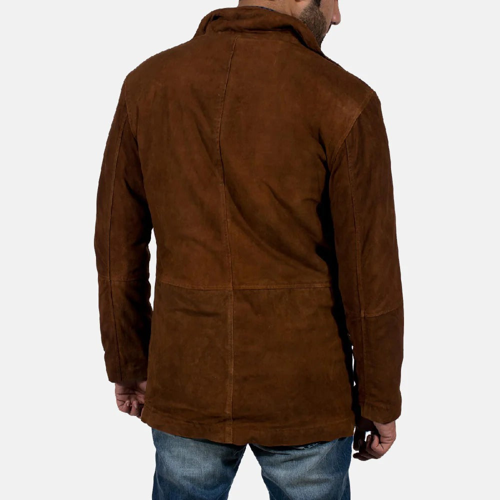 Sheriff Jackson Brown Suede Jacket