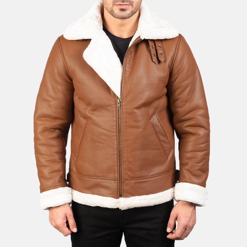 Hudson B-3 Brown Leather Jacket